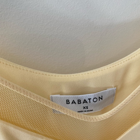 Aritzia Babaton yellow tank, size xs - Picture 3 of 3